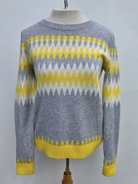 Talbots Geometric Striped Pull Over Sweater Size-XS